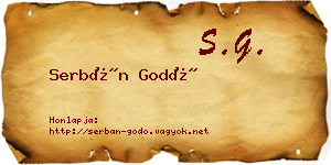 Serbán Godó névjegykártya